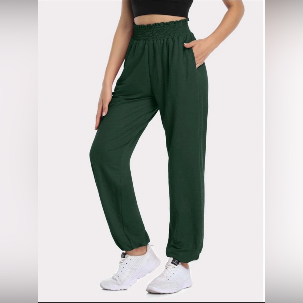 VUTRU Solid Elastic Waist Sports Pants XXL